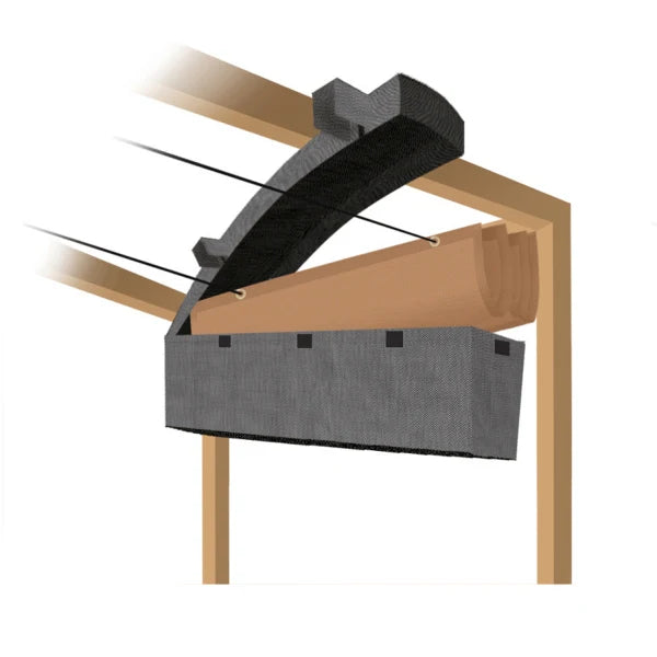 Pergola hout XL met twee schuifbare schaduwdoeken - Rijpex