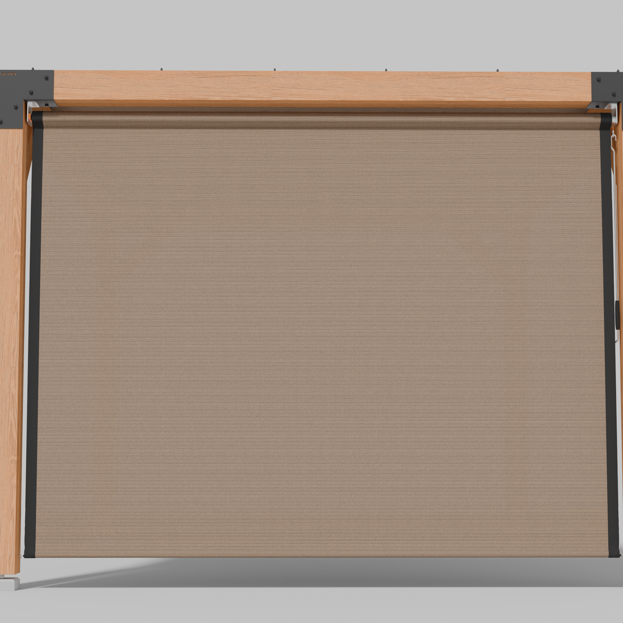 Buiten Rolgordijn HDPE – Schaduwdoek Zijwand Pergola - Rijpex