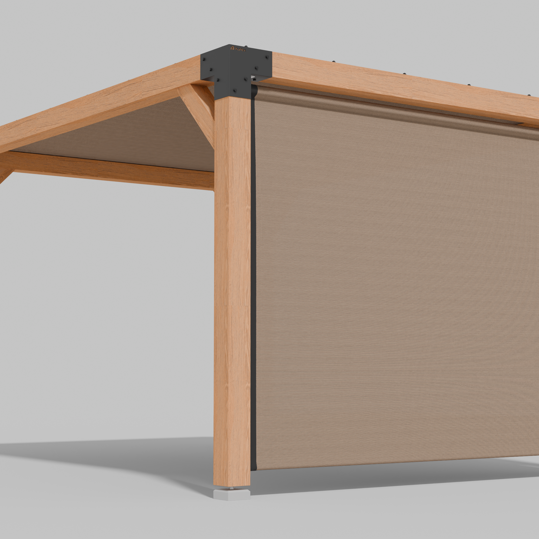 Buiten Rolgordijn HDPE – Schaduwdoek Zijwand Pergola - Rijpex