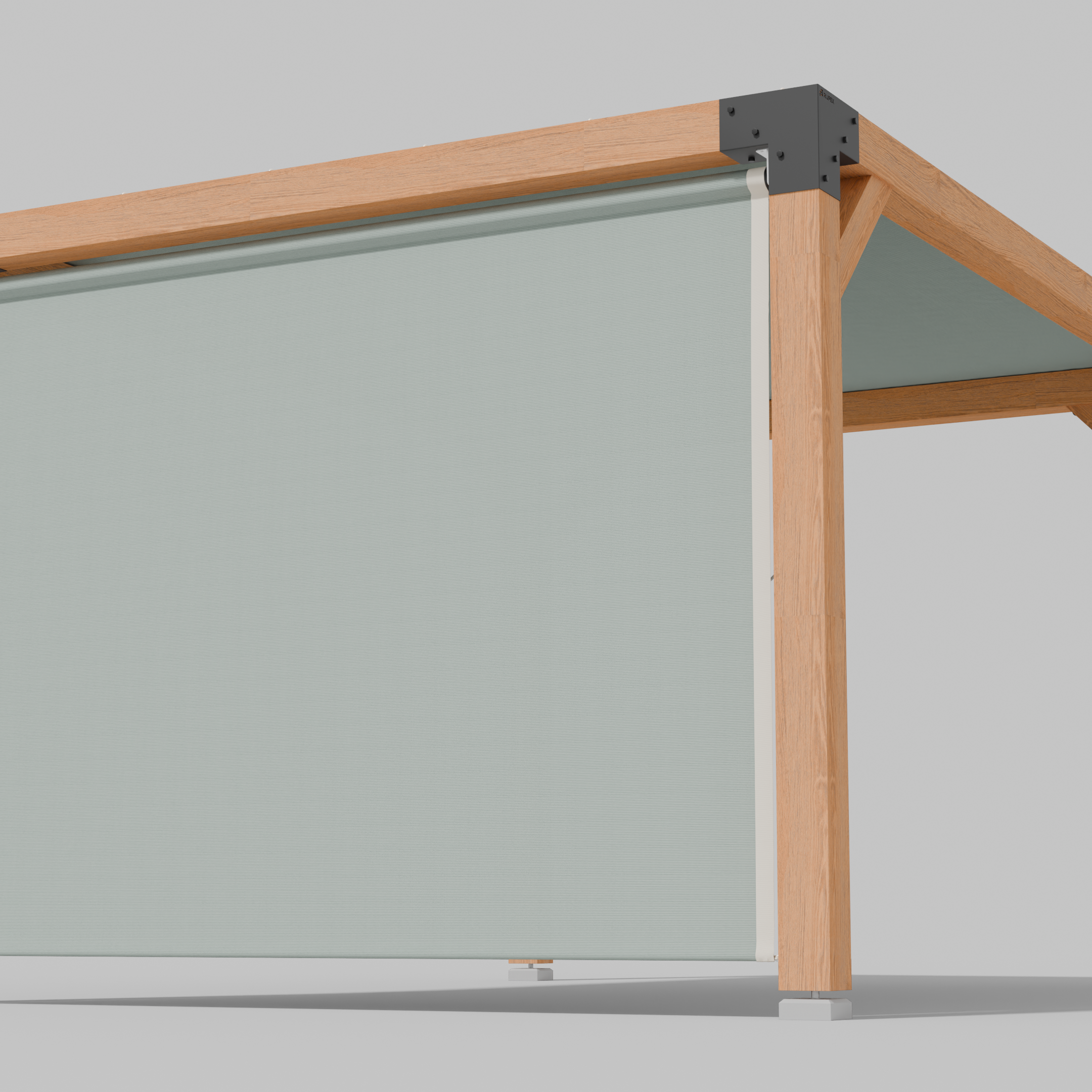 Buiten Rolgordijn HDPE – Schaduwdoek Zijwand Pergola - Rijpex