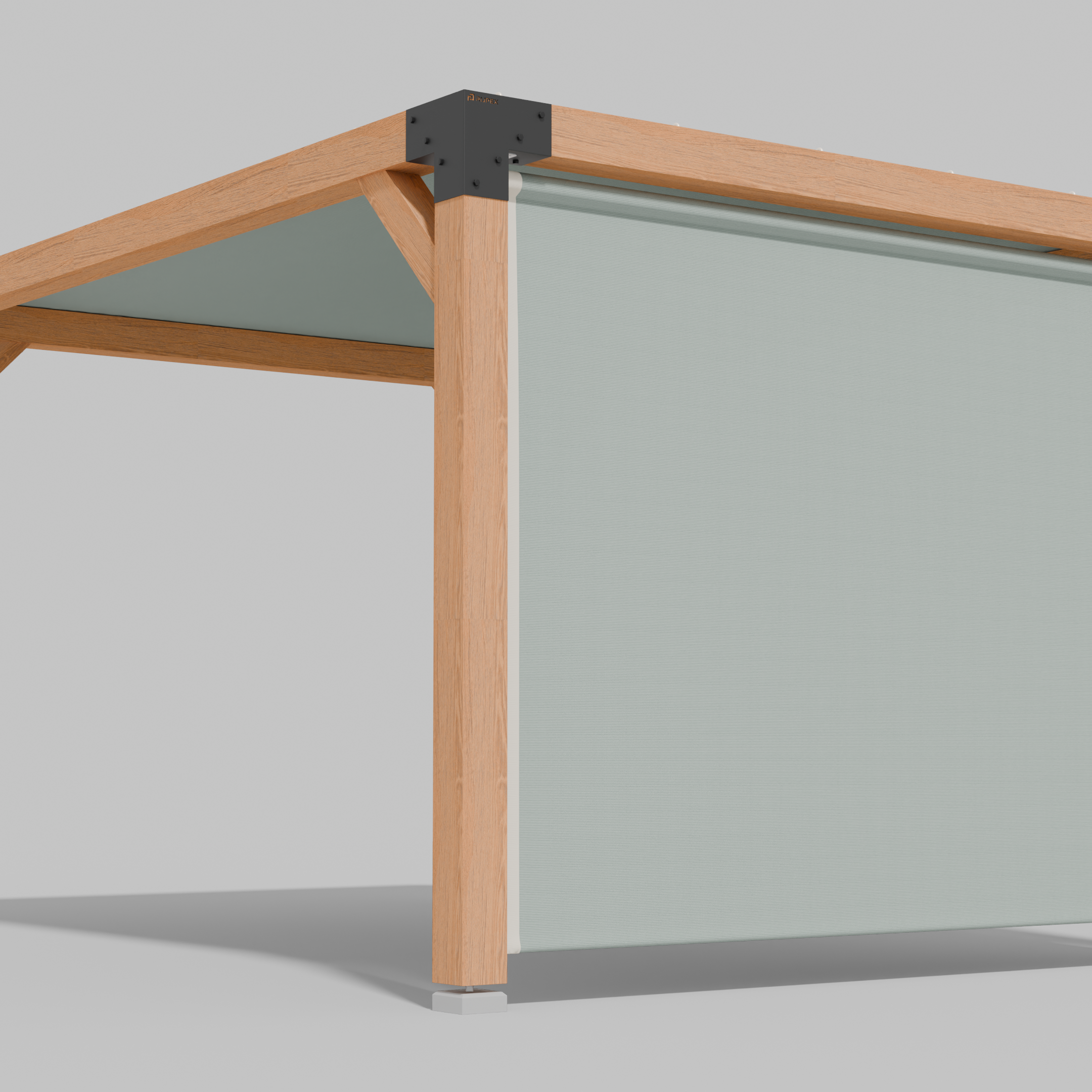 Buiten Rolgordijn HDPE – Schaduwdoek Zijwand Pergola - Rijpex
