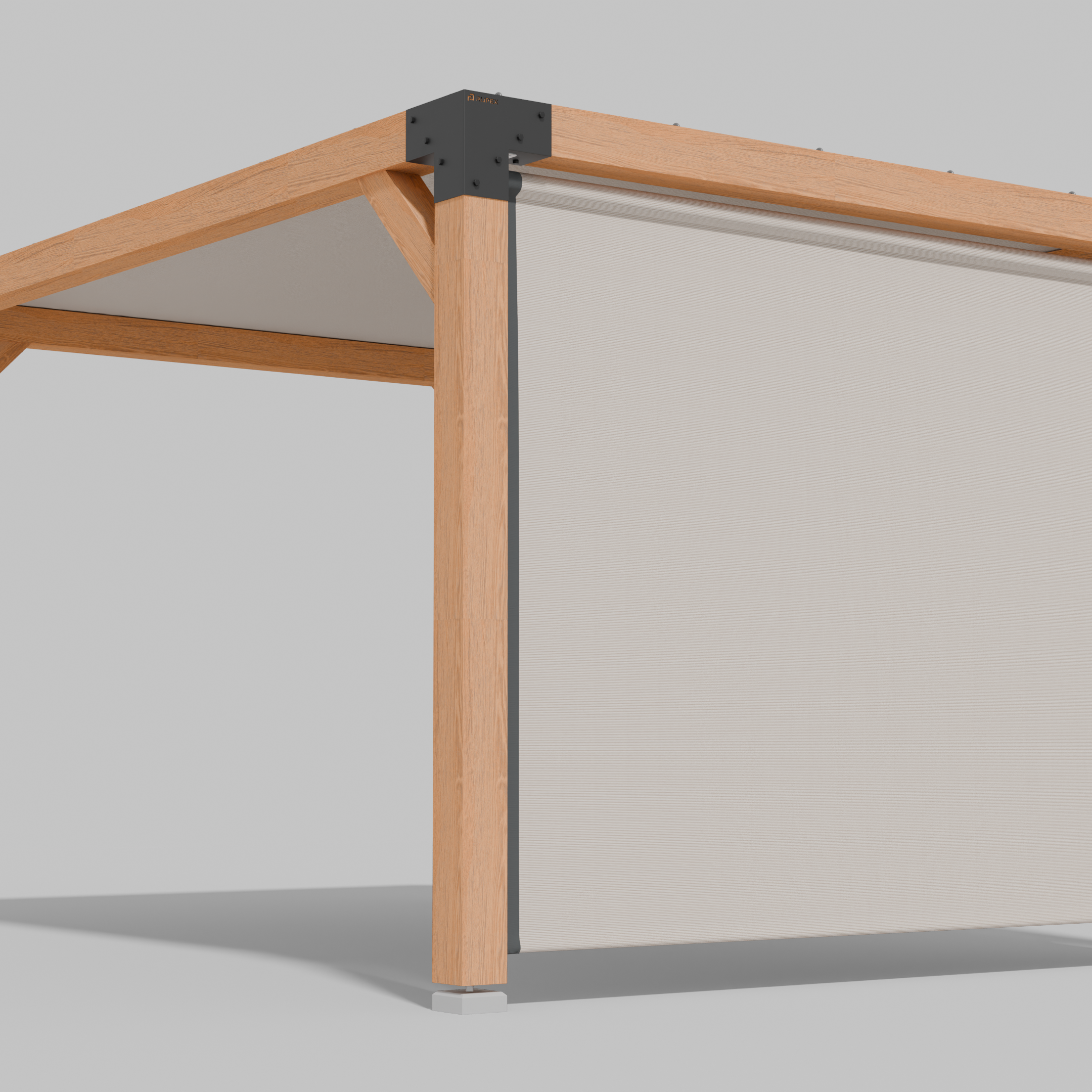 Buiten Rolgordijn HDPE – Schaduwdoek Zijwand Pergola - Rijpex