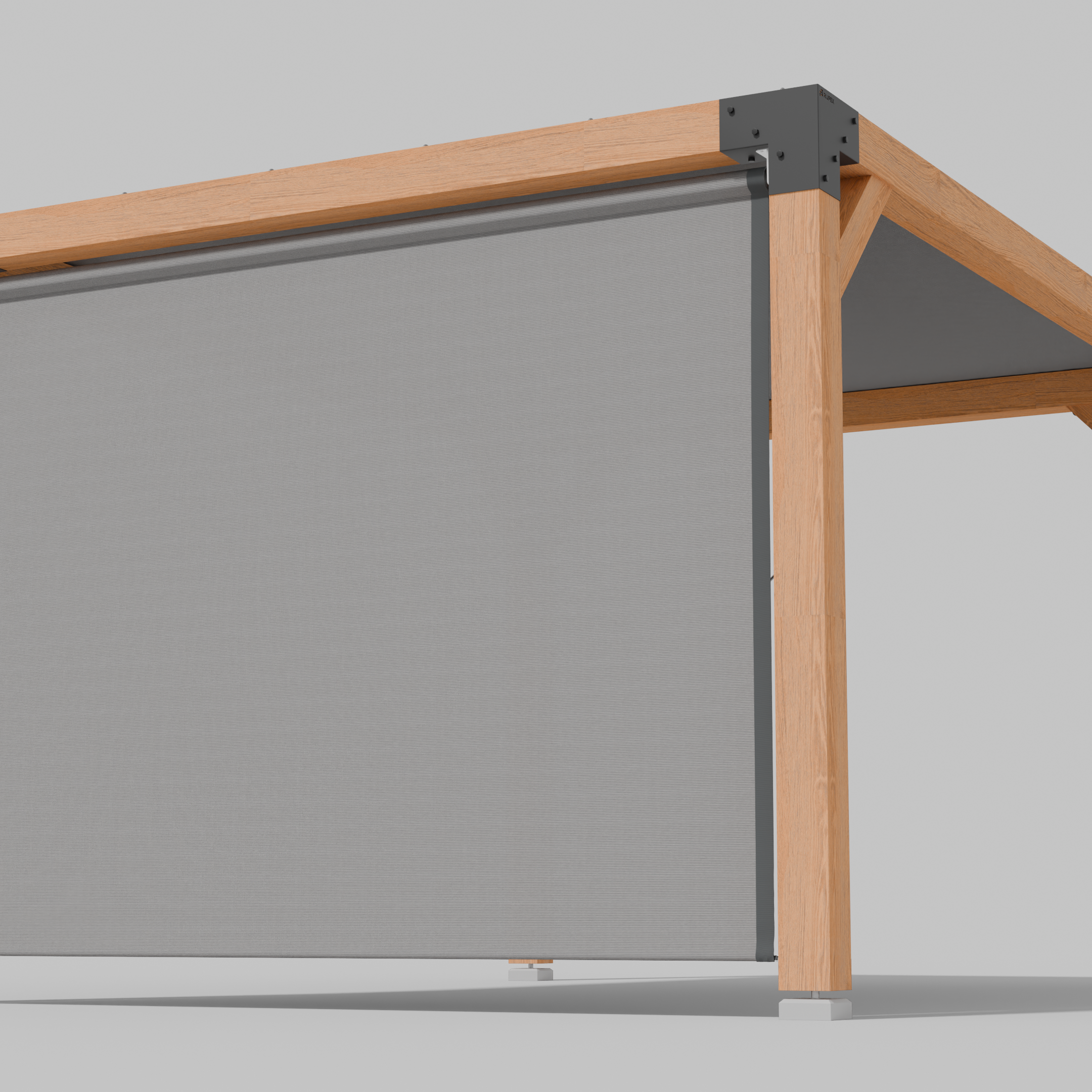 Buiten Rolgordijn HDPE – Schaduwdoek Zijwand Pergola - Rijpex