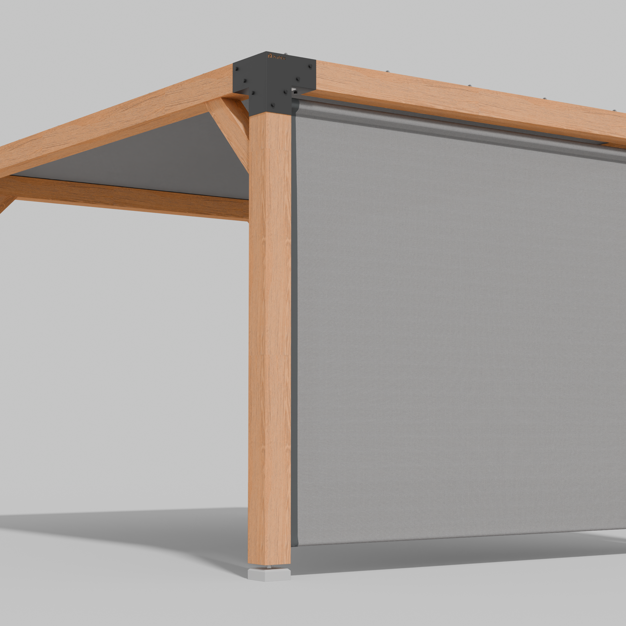 Buiten Rolgordijn HDPE – Schaduwdoek Zijwand Pergola - Rijpex