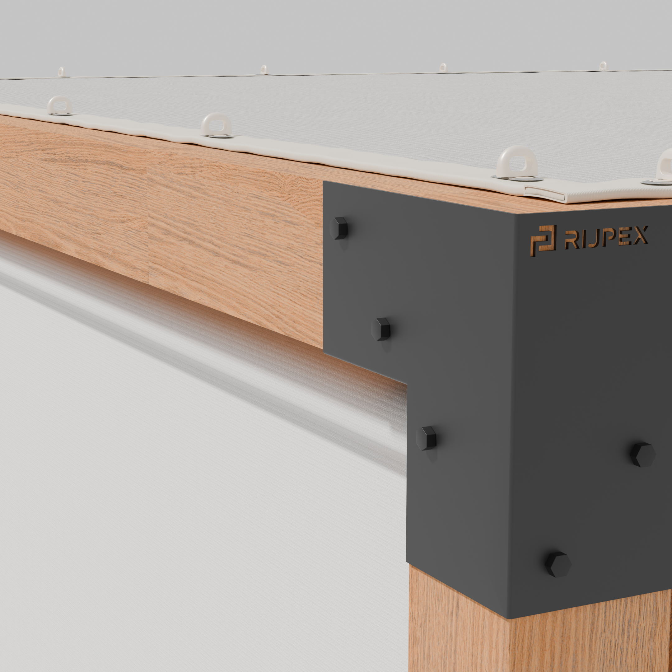 Buiten Rolgordijn HDPE – Schaduwdoek Zijwand Pergola - Rijpex