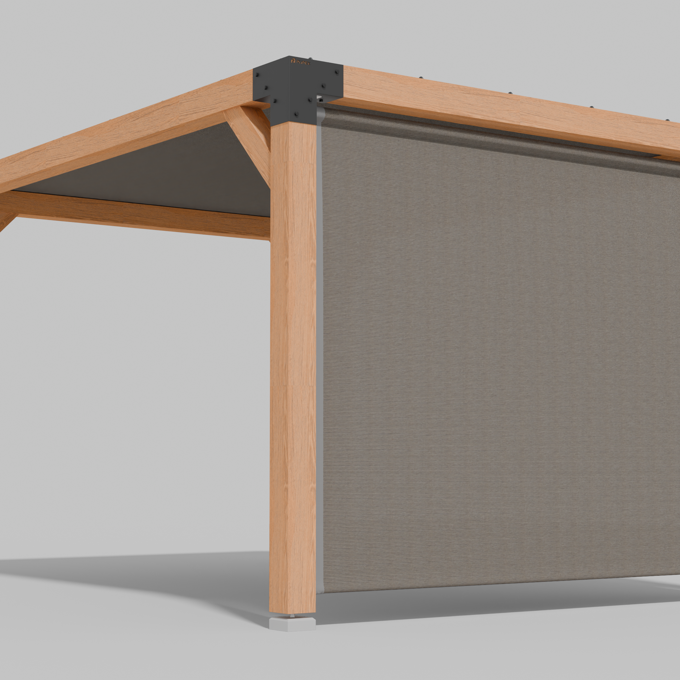 Buiten Rolgordijn HDPE – Schaduwdoek Zijwand Pergola - Rijpex