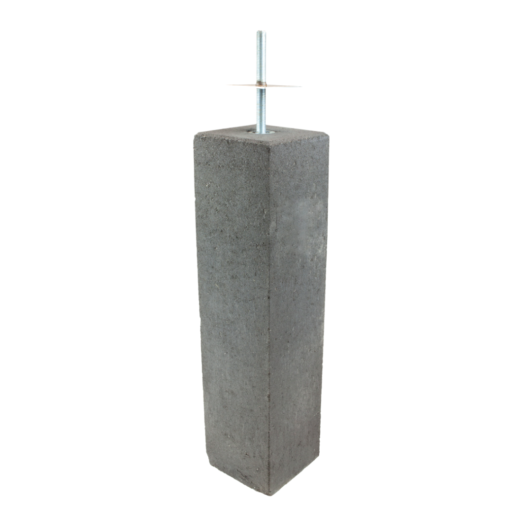Betonpoer Ruw 20x20x60cm - Rijpex