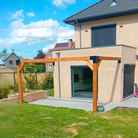 Muur Pergola Hout Pakket | Paaldikte 15x15cm 12x12cm - Rijpex