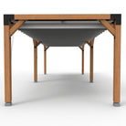 Pergola hout XL met twee schuifbare schaduwdoeken - Rijpex