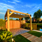 Pergola Hout Pakket | Prieel Paaldikte 15x15cm, 12x12cm 9x9cm - Rijpex