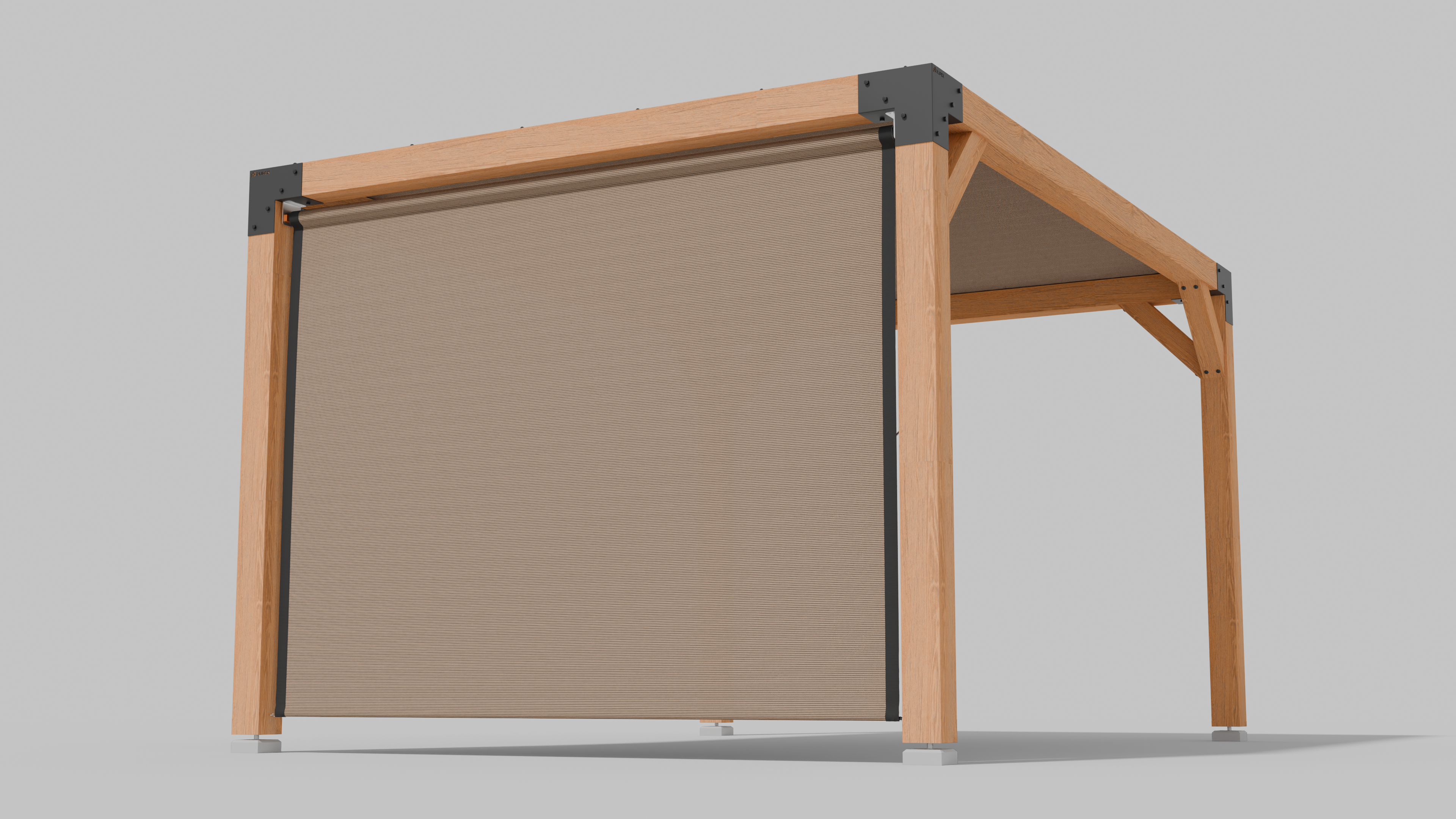 Buiten Rolgordijn HDPE – Schaduwdoek Zijwand Pergola - Rijpex