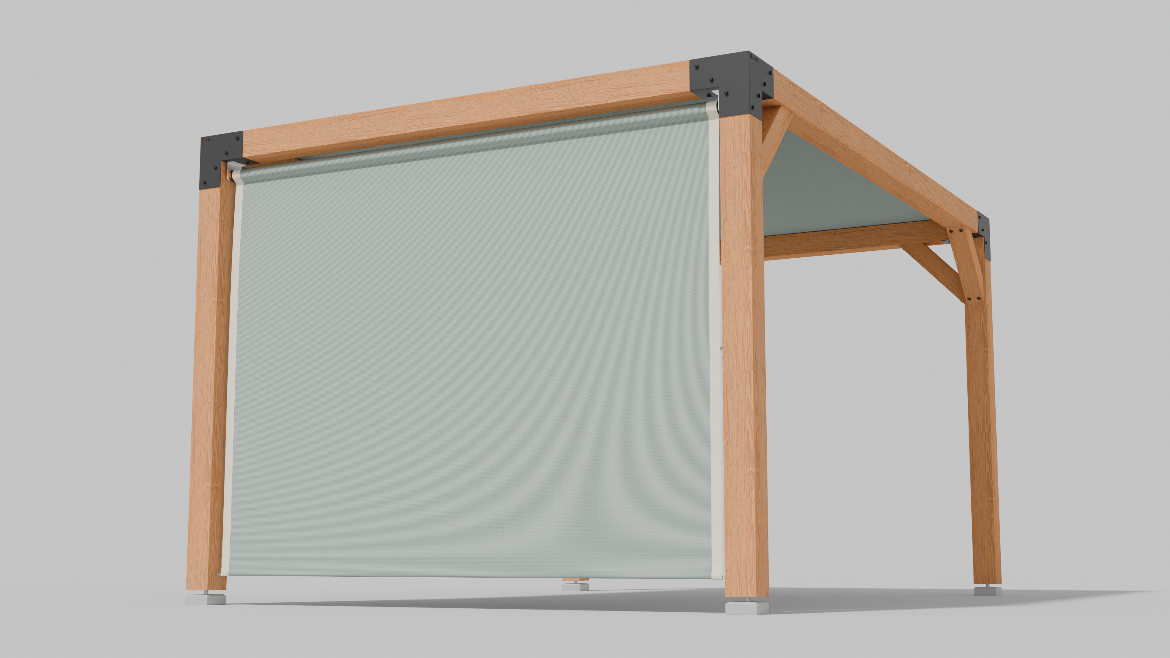 Buiten Rolgordijn HDPE – Schaduwdoek Zijwand Pergola - Rijpex