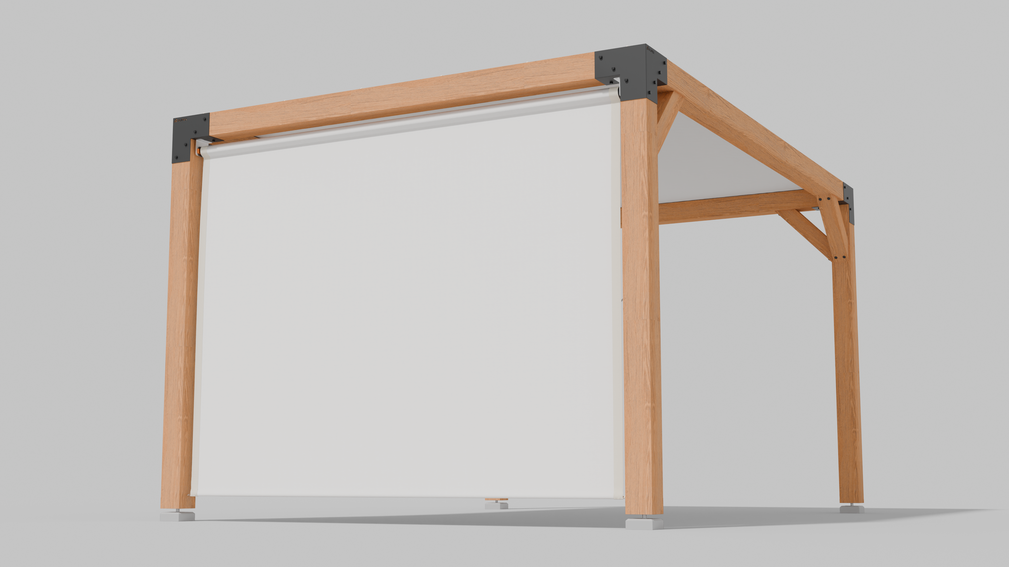Buiten Rolgordijn HDPE – Schaduwdoek Zijwand Pergola - Rijpex