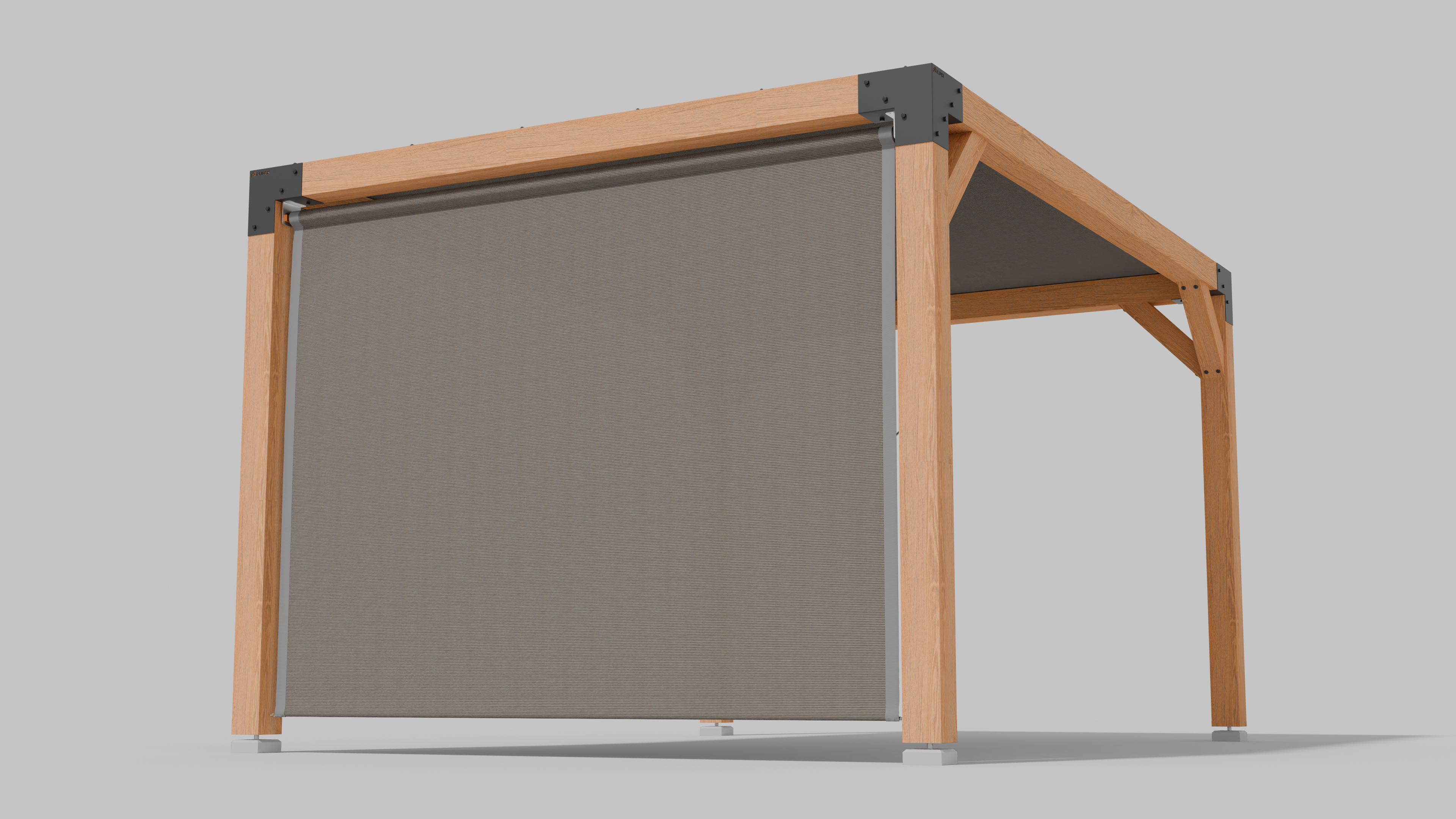 Buiten Rolgordijn HDPE – Schaduwdoek Zijwand Pergola - Rijpex