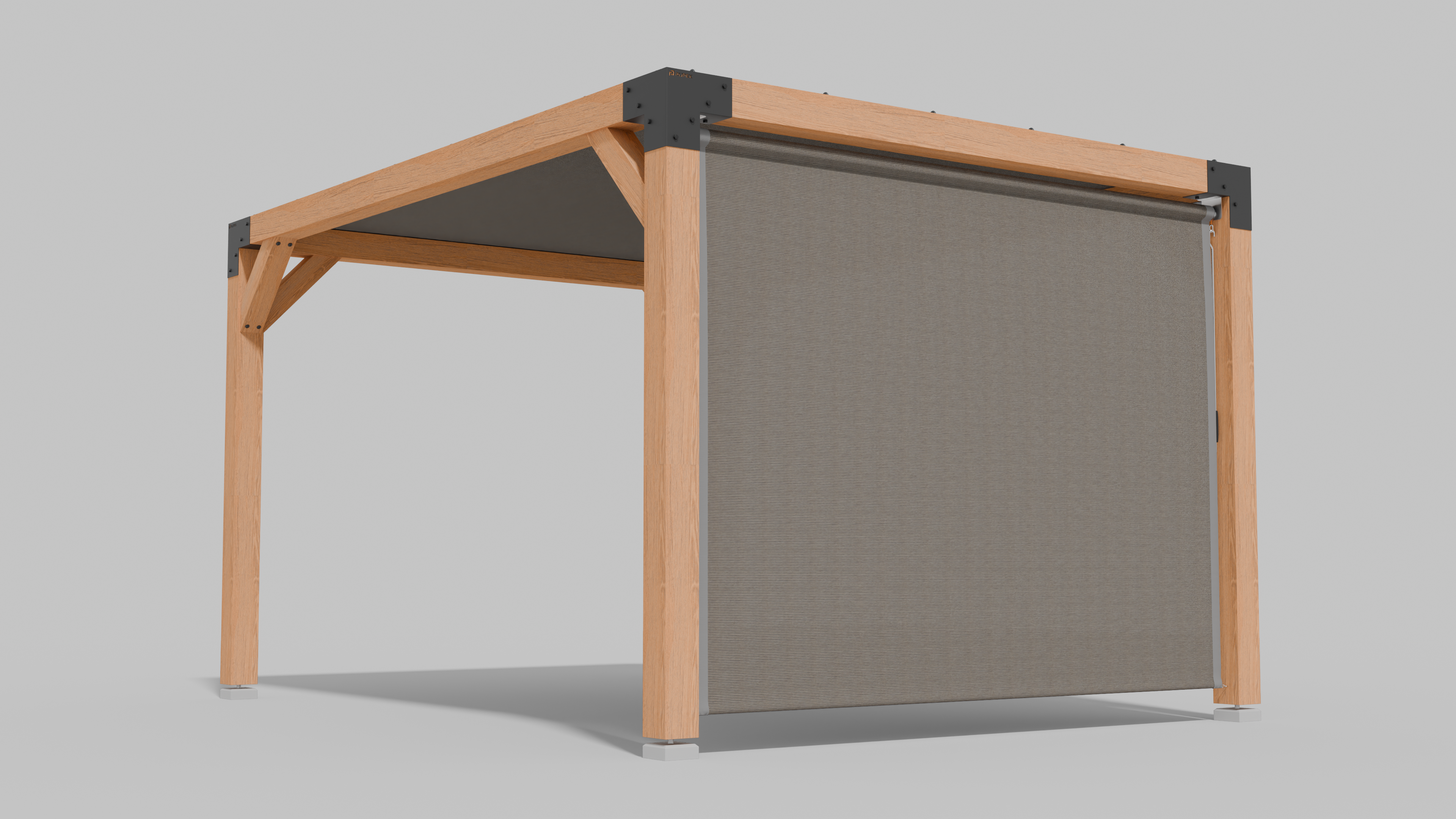 Buiten Rolgordijn HDPE – Schaduwdoek Zijwand Pergola - Rijpex