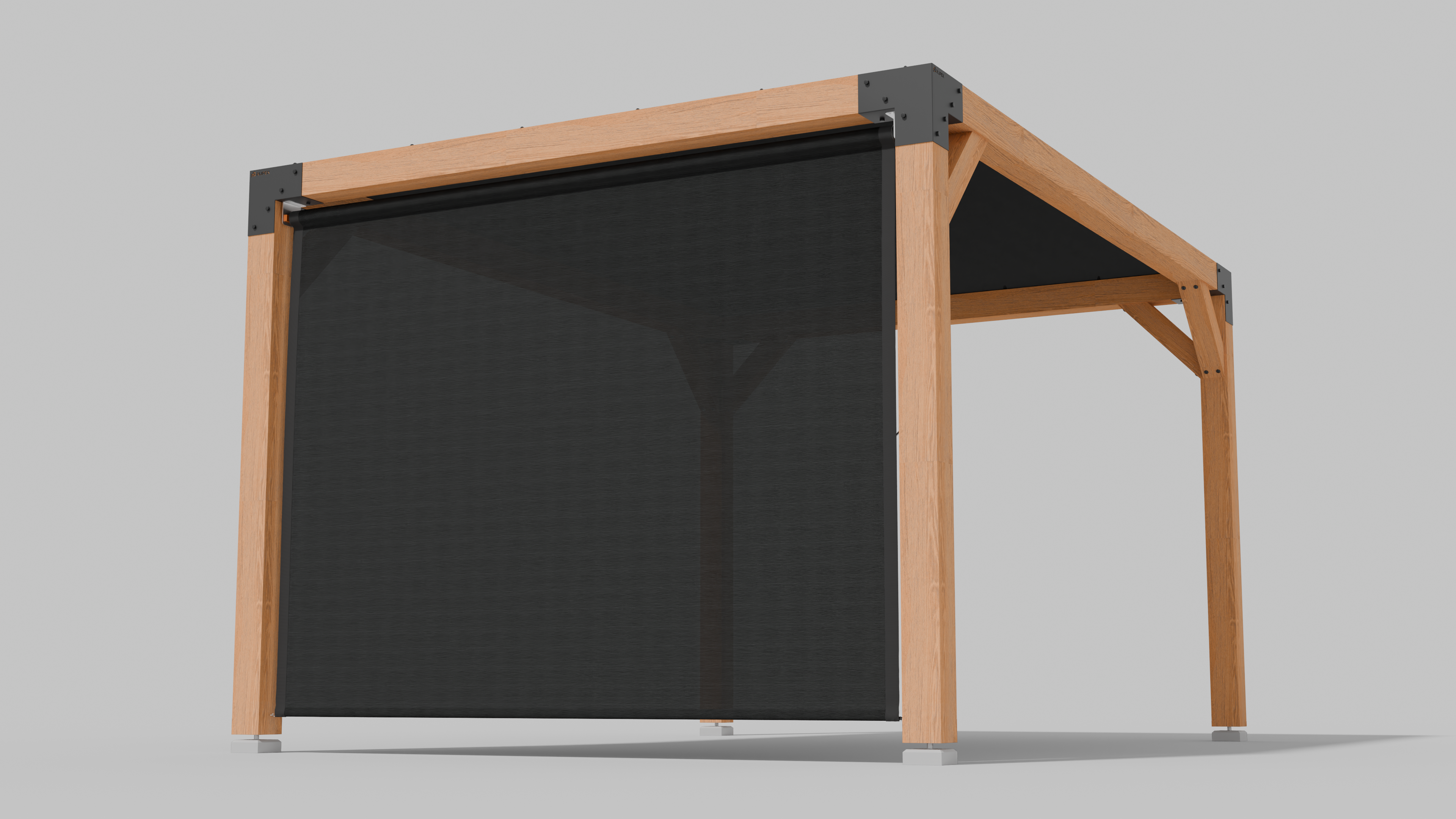 Buiten Rolgordijn HDPE – Schaduwdoek Zijwand Pergola - Rijpex