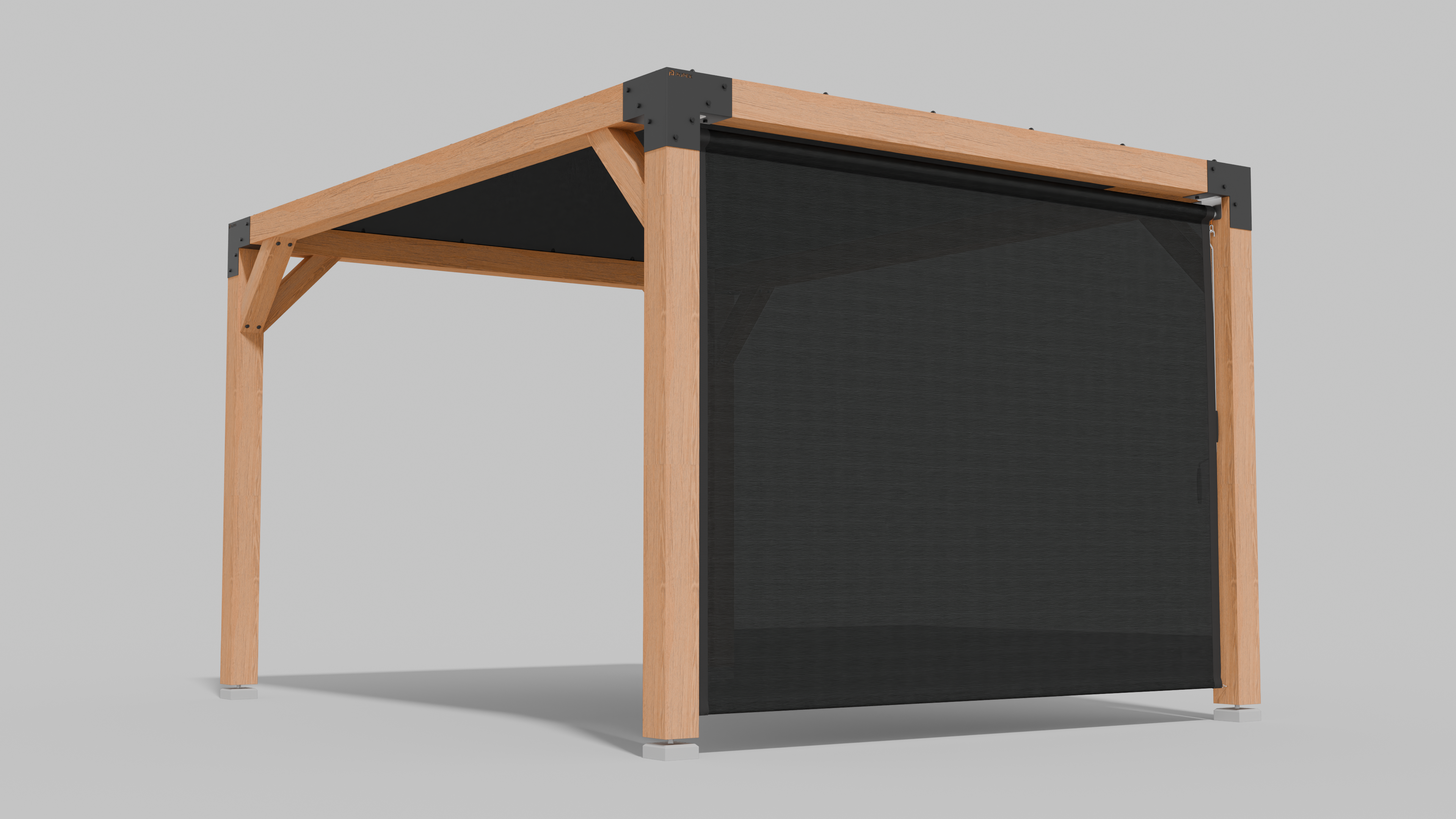 Buiten Rolgordijn HDPE – Schaduwdoek Zijwand Pergola - Rijpex