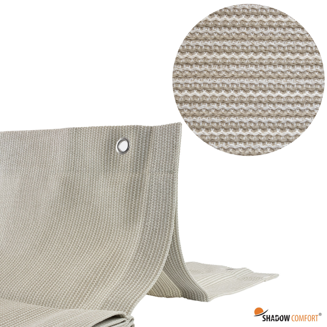 Overkapping pergola tegen gevel twee schaduwdoek - Rijpex