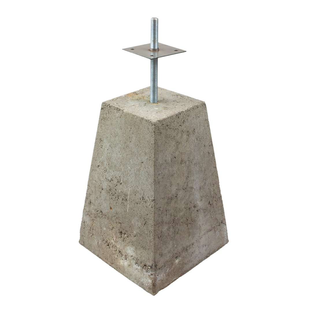 Betonpoer Piramidemodel 15x15/25x25x35cm - Rijpex