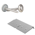 Buiten/Buiten hoek daktrim 40x40cm aluminium brute | Brute - Rijpex