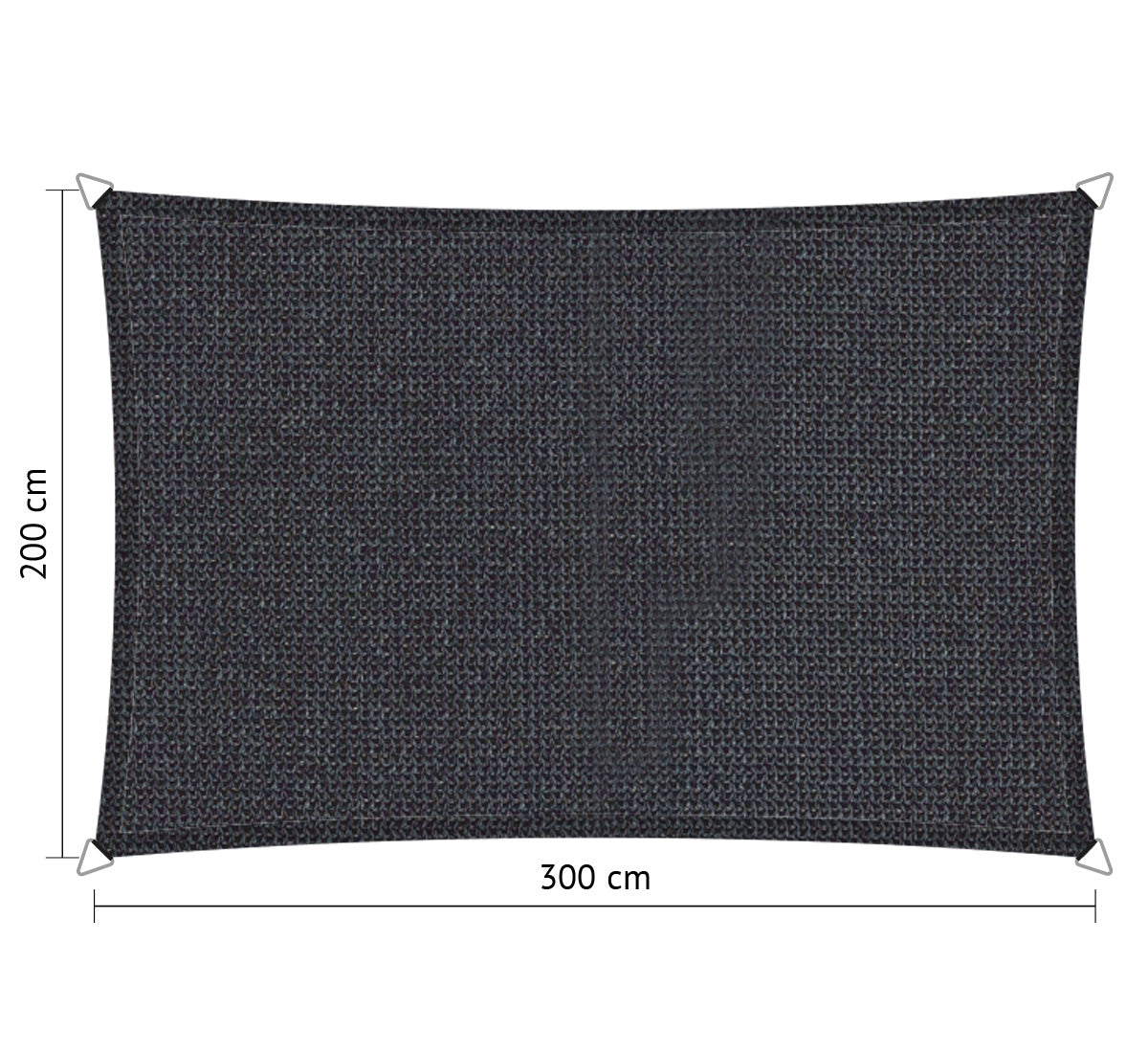Rechthoekige schaduwdoek - Rijpex