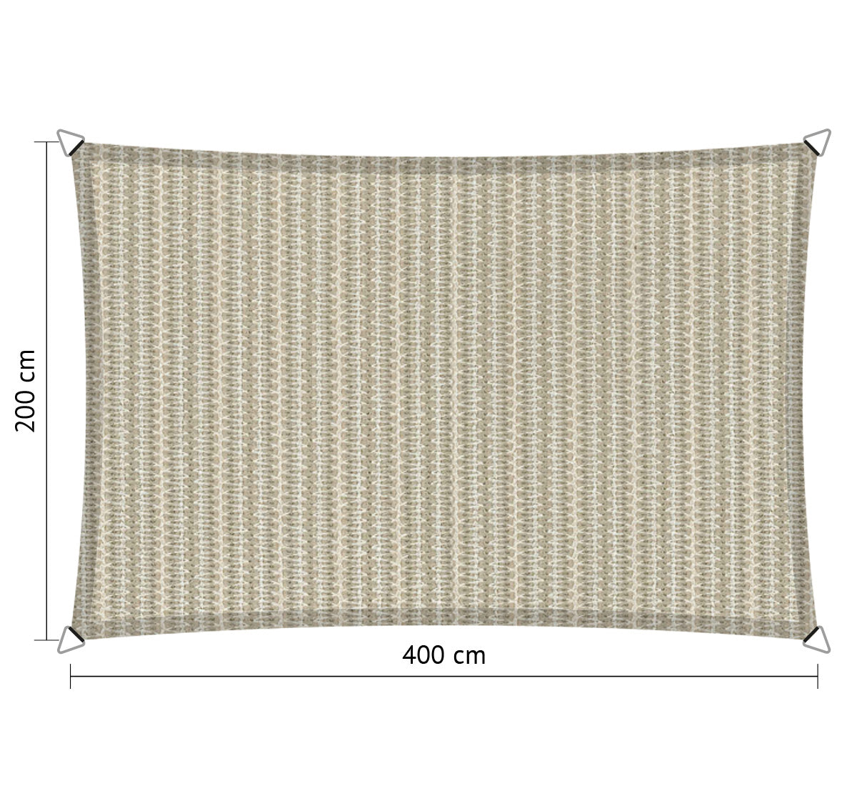 Rechthoekige schaduwdoek - Rijpex