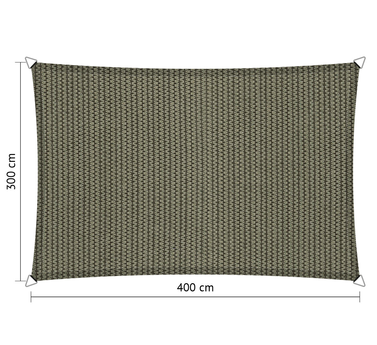 Rechthoekige schaduwdoek - Rijpex