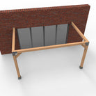 Muur Pergola Hout Pakket | Paaldikte 15x15cm 12x12cm - Rijpex