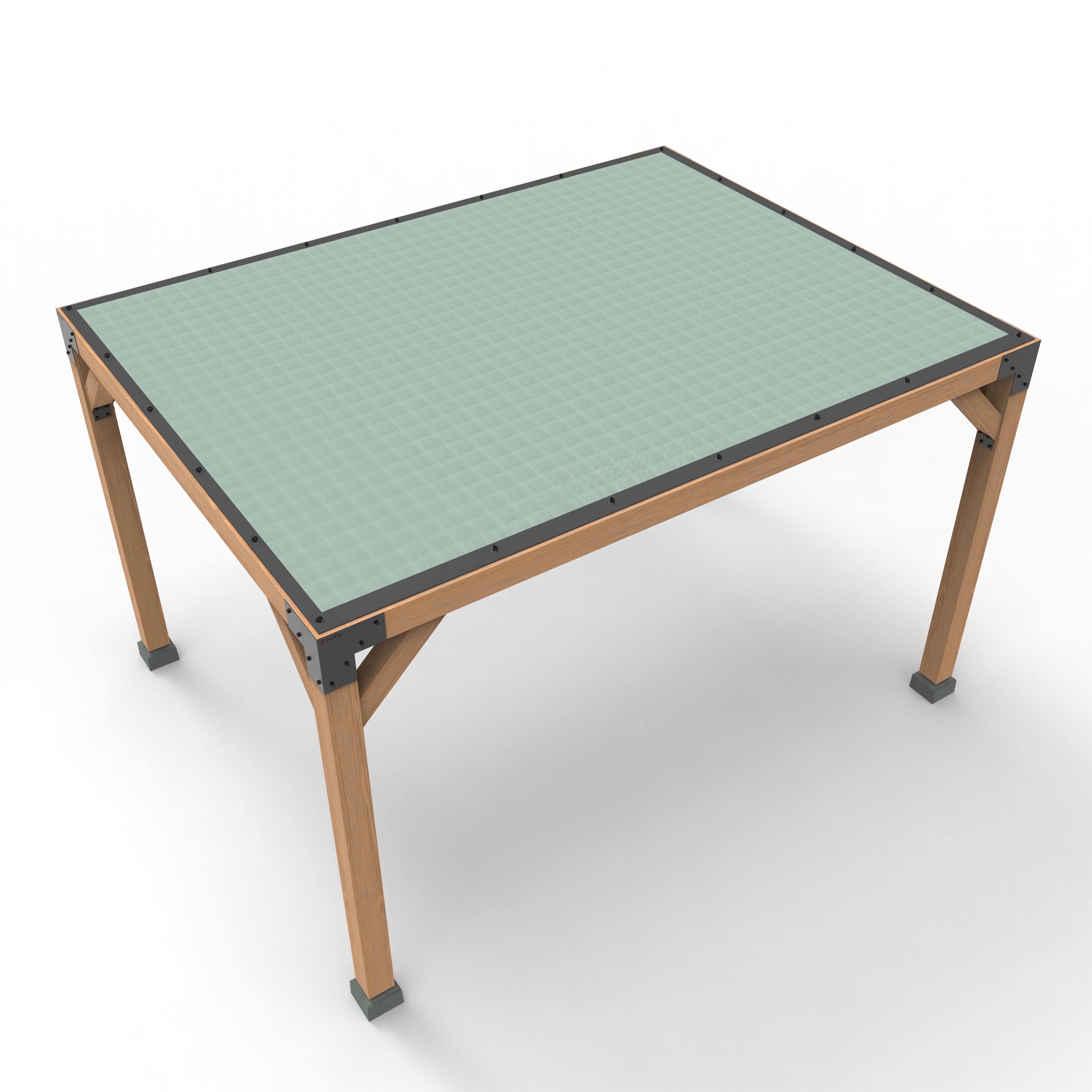 Pergola Hout Pakket | Paaldikte 15x15cm | Schaduwdoek - Rijpex